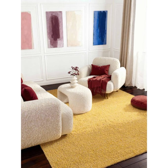 Ted Baker Ted baker notting hill soft polyester vloerkleed geel- 200x290 cm