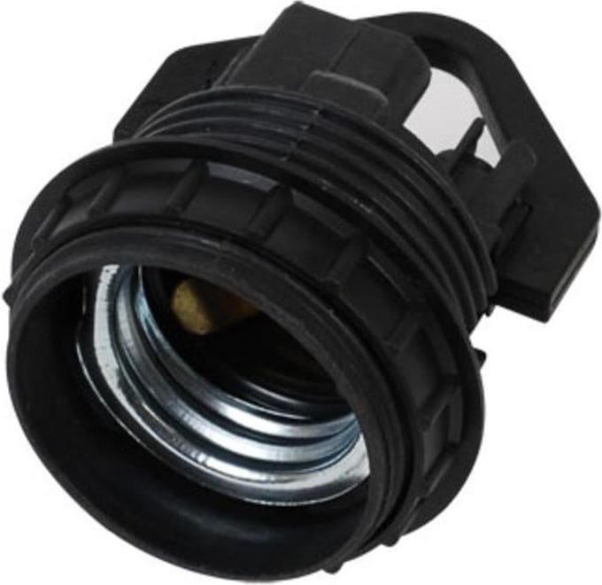 Corodex Lamphouder met ophangoog + ring - E27 - Zwart