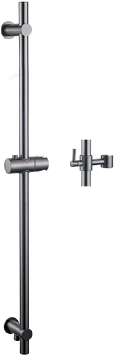 FugaFlow Eccelente Sobrado Glijstang - 90cm - met geïntegreerde wandaansluitbocht - Gunmetal