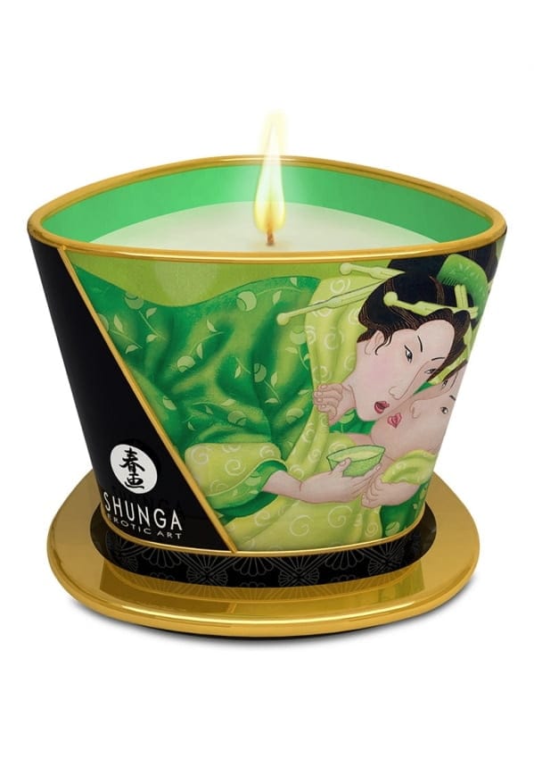Shunga - Massagekaars - Exotic Green Tea