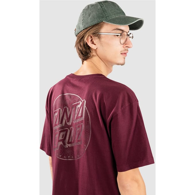 Santa Cruz Topo Dot T-Shirt rood