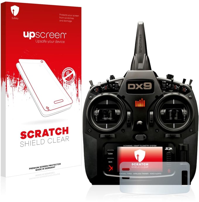 upscreen - Screenprotector voor Spektrum DX9 - Folie Beschermfolie transparant
