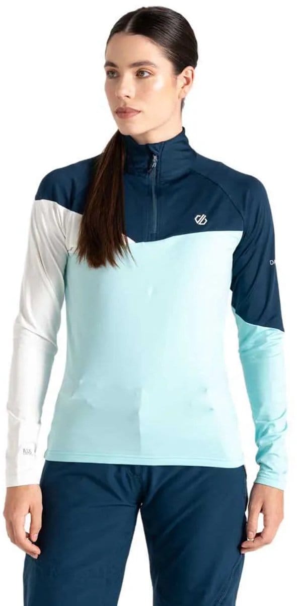 Dare2b Ice Ii Core Stretch Sweatshirt Met Halve Rits Blauw 58 Vrouw