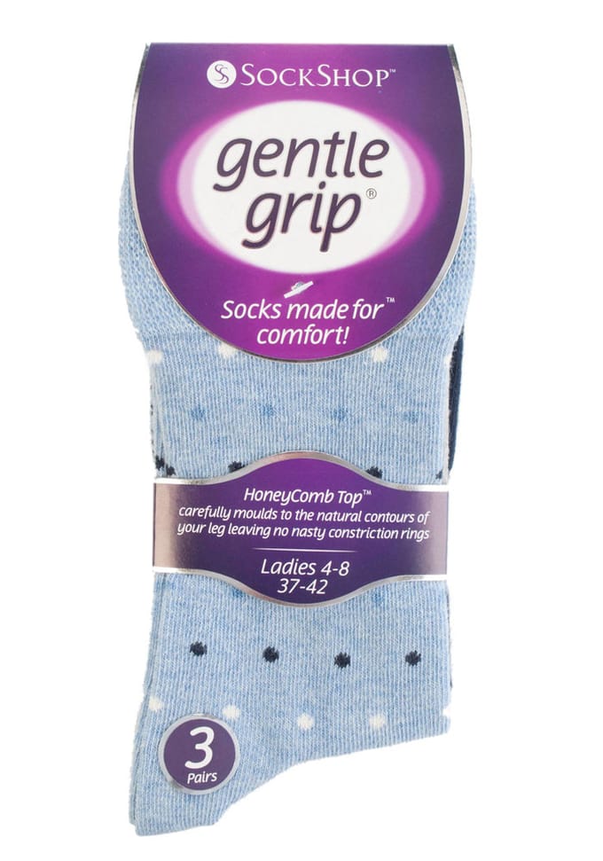 6 paar sokken zonder elastiek damessokken met zachte grip - LGG49