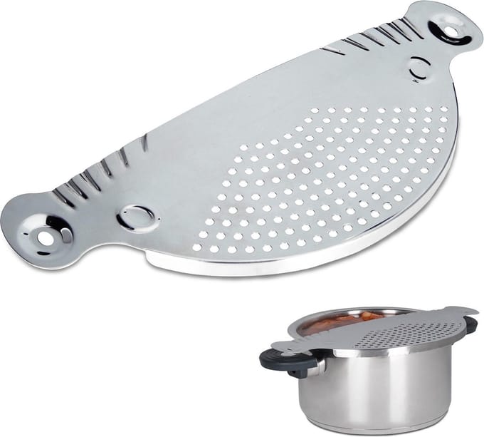 Go Go Gadget - RVS Afgiethulp - Vaatwasmachinebestendig - 26cm - Met Handvatten