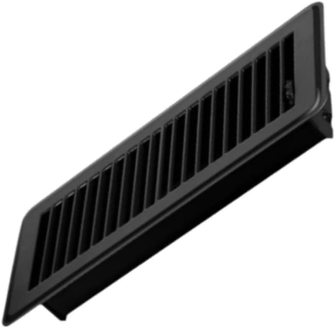 Vloerrooster - Ventilatiedeksel - Temperatuur Regeling - Verstelbare Dampers - 25x10 cm - Metaal