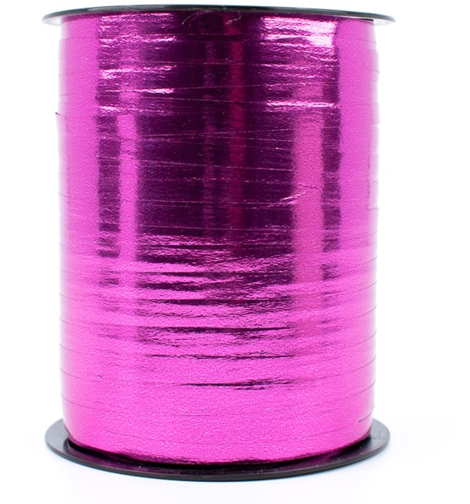 Krullint - cadeaulint - 5 mm x 500 meter - roze metallic