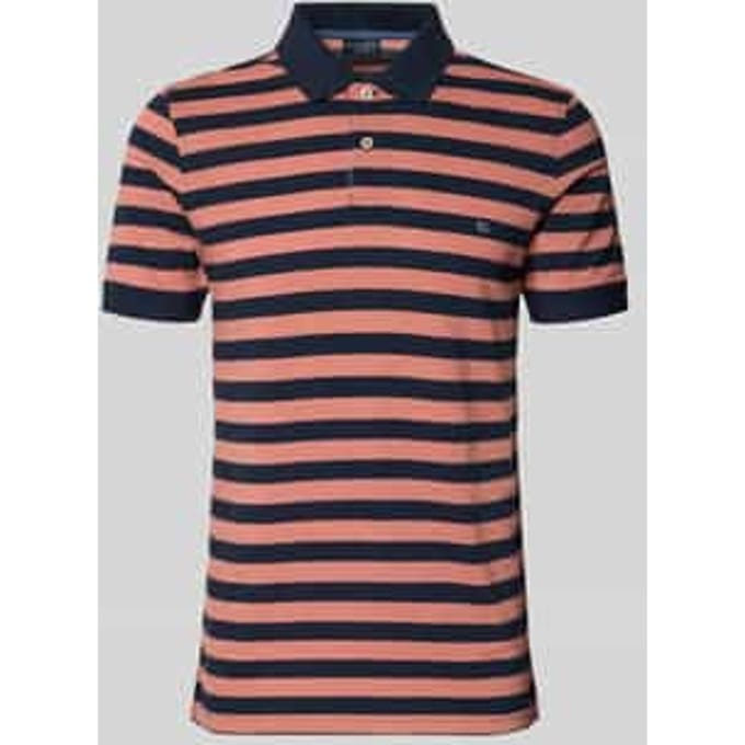 modern fit poloshirt met logo-stitching