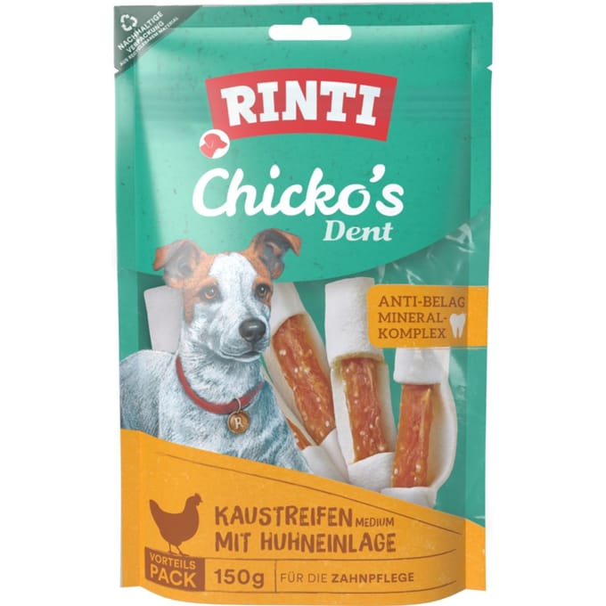 Rinti - Extra Snack Chicko Dent Medium 9x150g - Kip