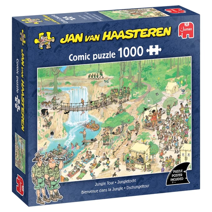 Jan van Haasteren - Jungletocht - 1000 stukjes puzzel - Legpuzzel