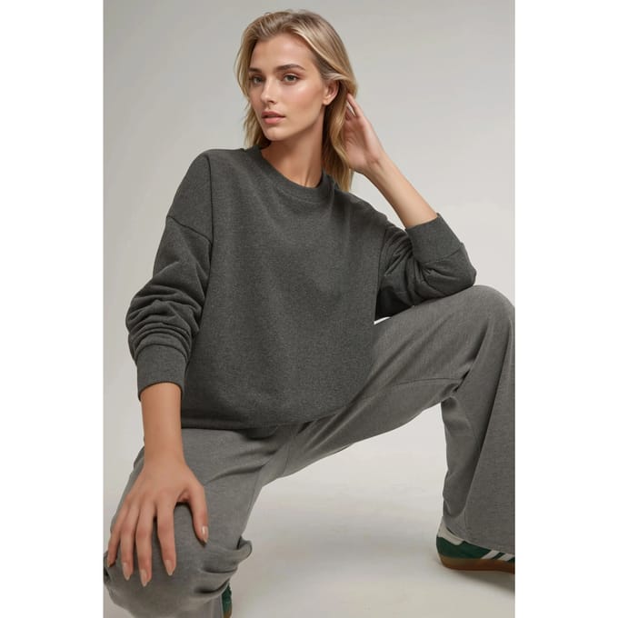 Oversized Crewneck Basis Sweatshirt