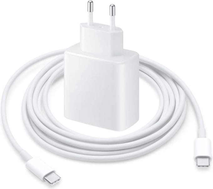 45W USB C Power Adapter met USB C naar USB C Kabel - 3 meter