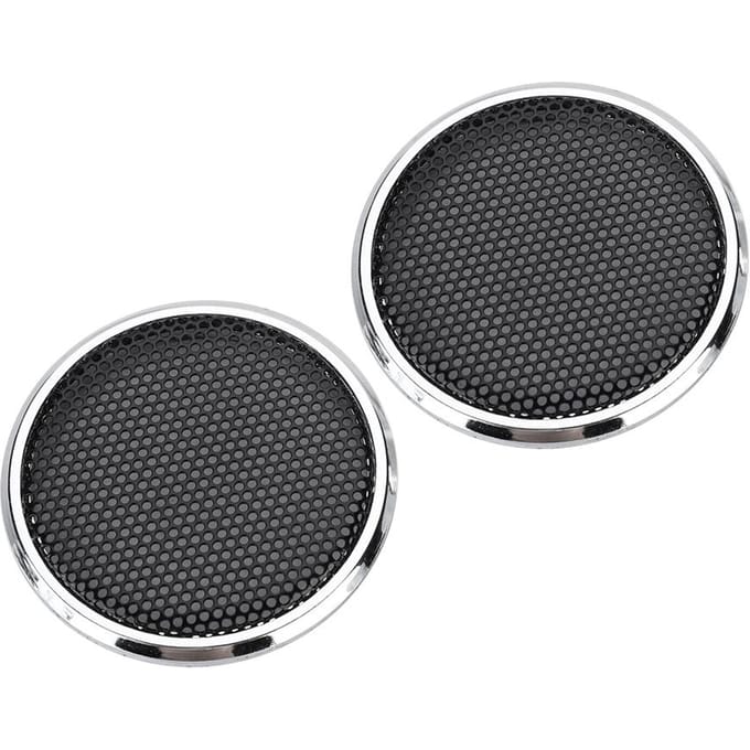2 PCS 1 inch Audio Speakers Decoration Protective Grills Cover Steel mesh Case gray