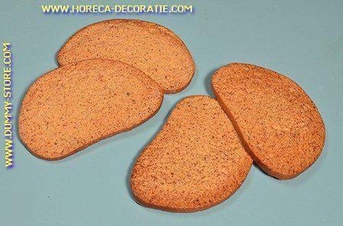 Volkoren brood, 4 plakken - 90 x 40 mm - brooddummy