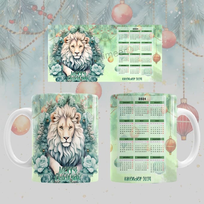Mok Merry christmas / Vrolijk kerstfeest met de jaarkalender 2024!