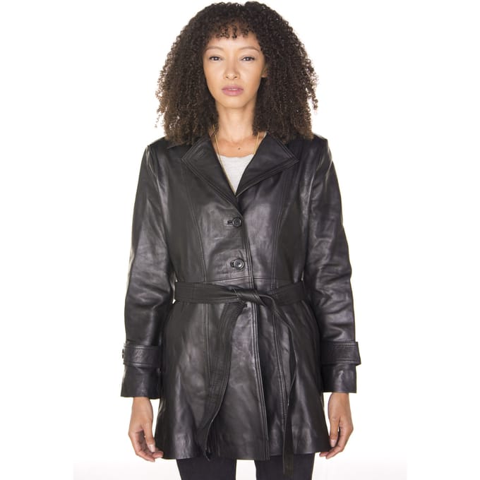 Dames 3/4 lengte trenchcoat-Ranchi