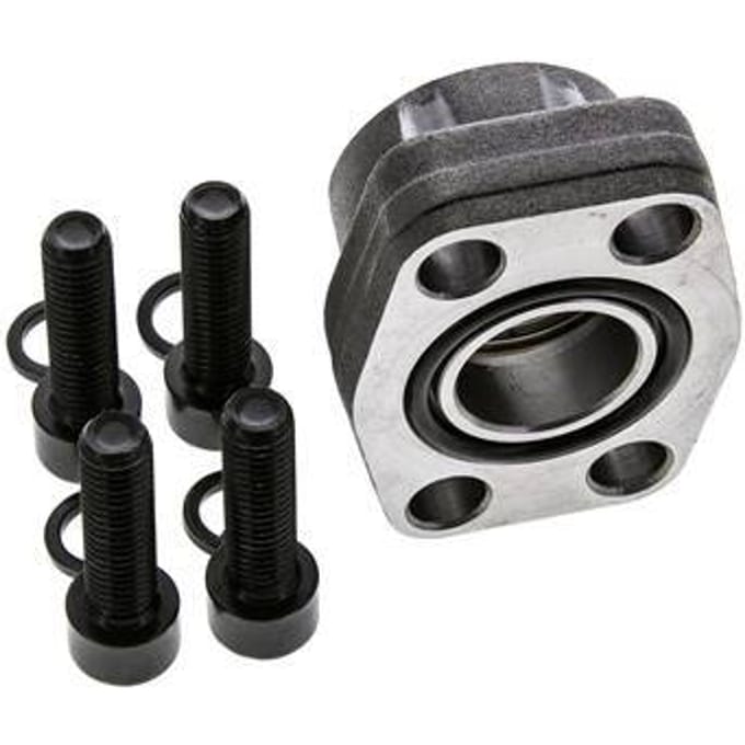 1'' SAE Flens 3000 psi Blank staal met G1'' Binnendraad ISO 6162-1