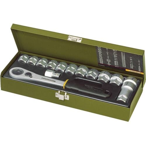 Proxxon Industrial 23604 Dopsleutelset Metrisch 1/2 (12,5 mm) 14-delig