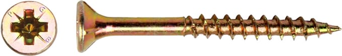 PGB-FASTENERS | Spaanplaatschroef VZK-Z Ø 6,0x140 ZnGeel | 100 st