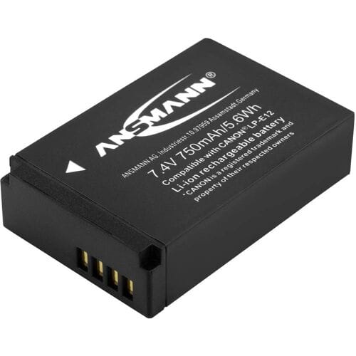 Ansmann A-Can LP-E12 Camera-accu Vervangt originele accu LP-E12 7.4 V 750 mAh