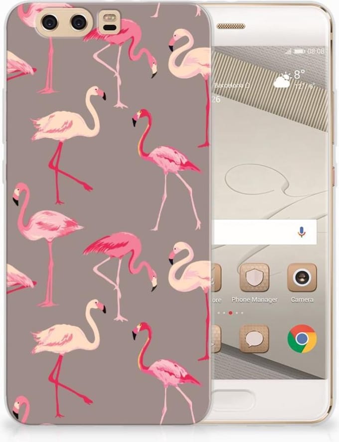 Huawei P10 Plus TPU Hoesje Flamingo