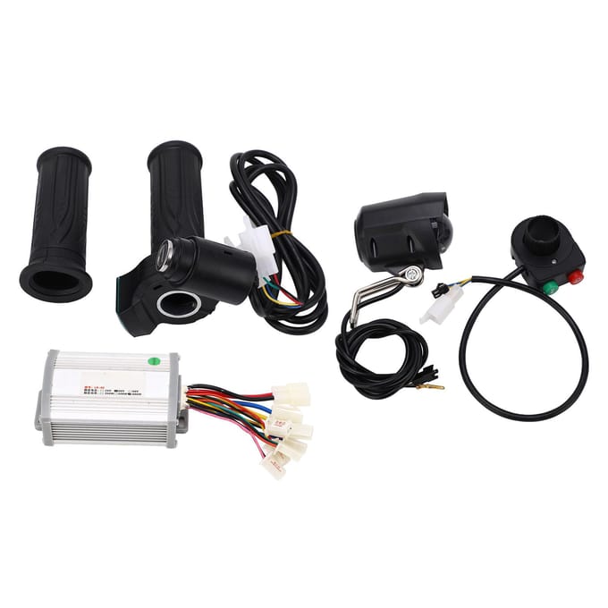 Kit de contrôleur de vélo électrique 36 V 800 W avec protection contre les surintensités et contrôleur de balais black