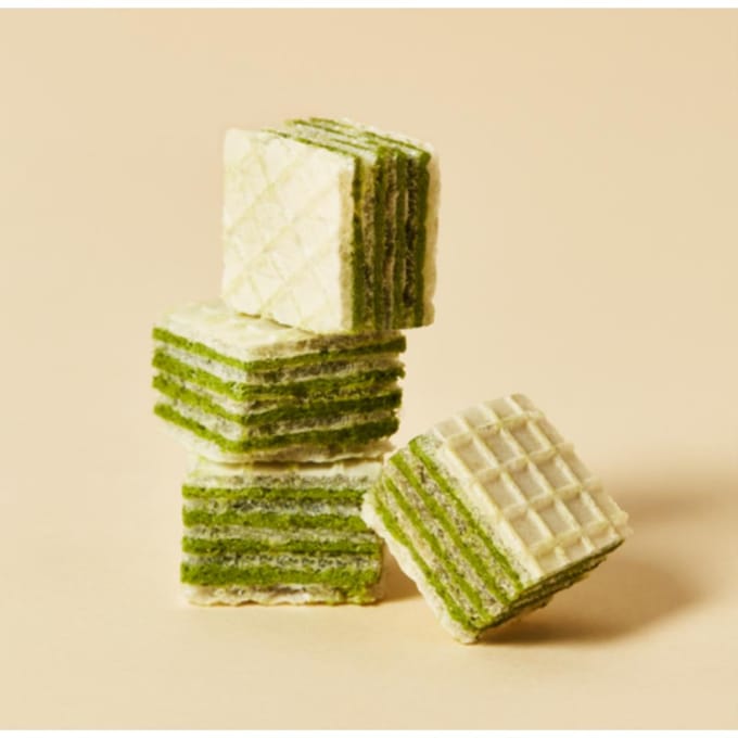 [OSULLOC] Gaufrettes Cube 100g 2 Types(Thé Vert, Earl Grey) Green Tea white