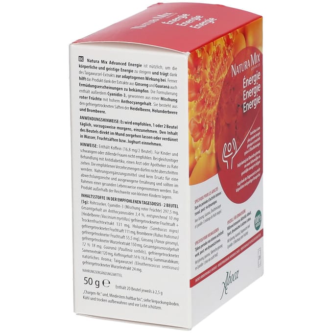 Aboca Natura Mix Advanced Energie 20 Zakje