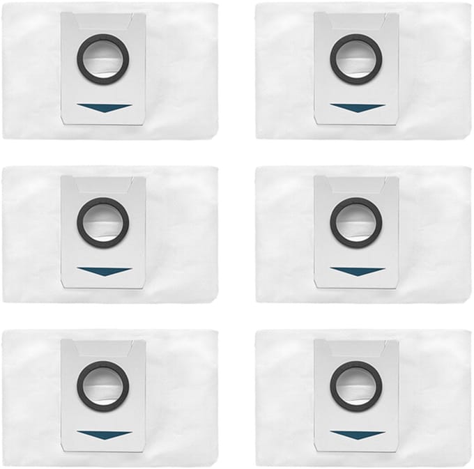Stofzakken voor Ecovacs X1/X1S Pro/T10/T10S Pro/T20 Pro/T20 Max, 6-pack