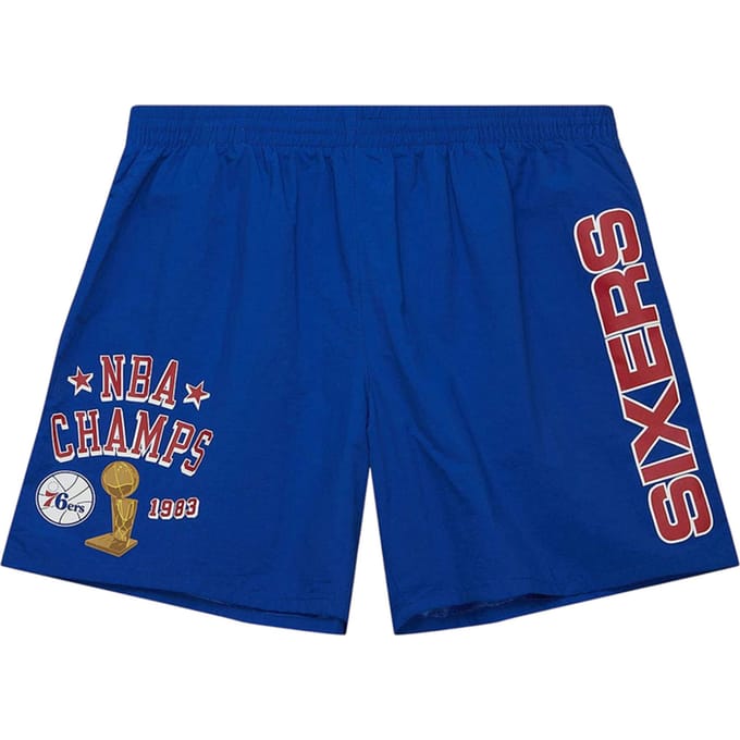 Mitchell And Ness NBA Philadelphia 76ers Heritage Korte Broek Blauw