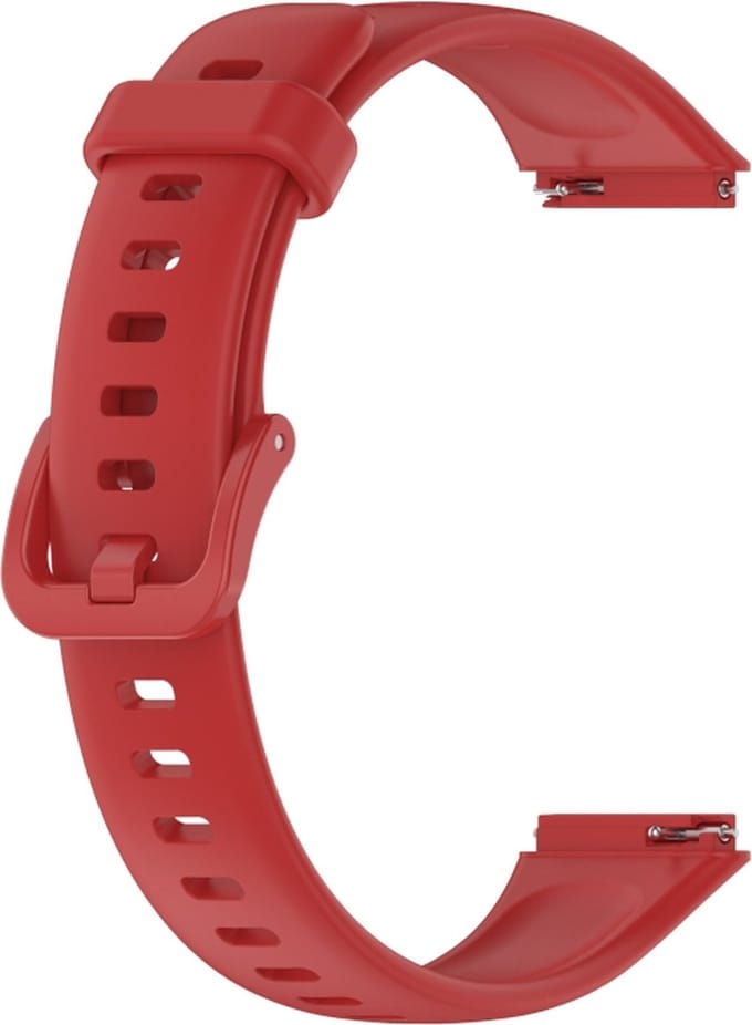 Siliconen bandje - geschikt voor Huawei Band 7 - rood