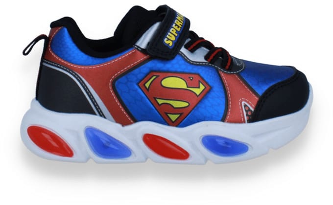 Superman Jongens Sneaker Met Lichtjes | Blauw | Maat: 32