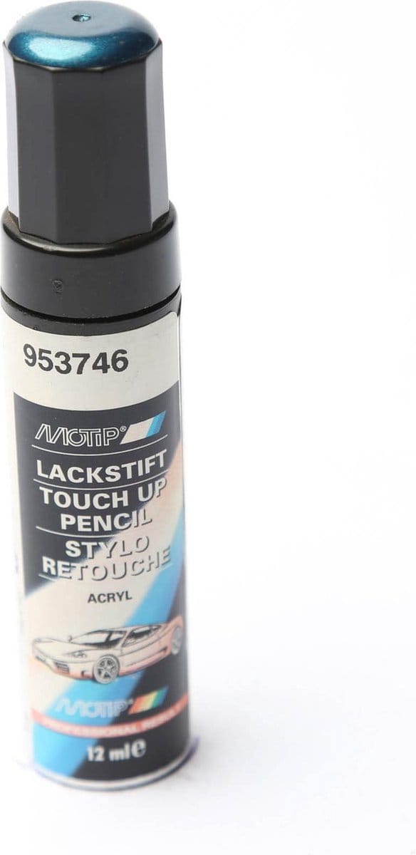 Motip 953746 - Auto lakstift - Blauw Metallic - 12 ml