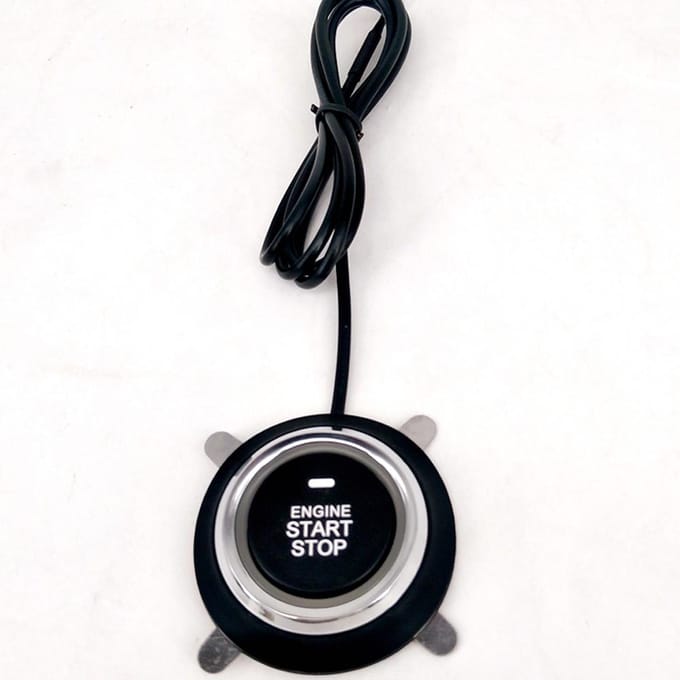 9 stuks auto SUV schakelaar keyless entry motor start alarm systeem drukknop afstandsbediening start stop auto black