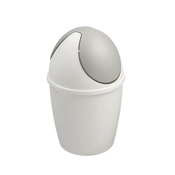 Sunware Tiglio tafelafvalbak - 1.5L - met swing deksel - wit/grijs