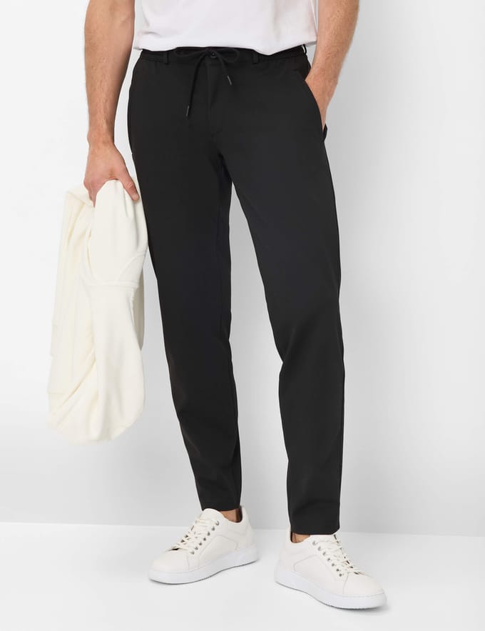 Brax Heren Jogger  Style PHIL black, zwart, maat 34/38