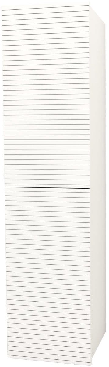 ELITE KOLOMKAST MET HORIZONTAAL RELIËF - 160 CM - MAT WIT