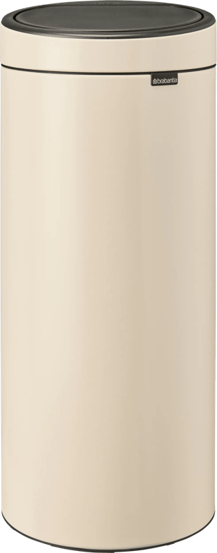Brabantia Afvalbak Touch Bin - Staal - Soft Beige - 29.5x32x72cm - 30l