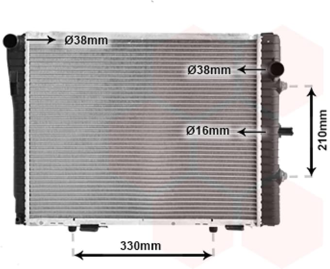 Van Wezel - RADIATOR VOOR MERCEDES BENZ C-CLASS W202 1993-2000 2025005103