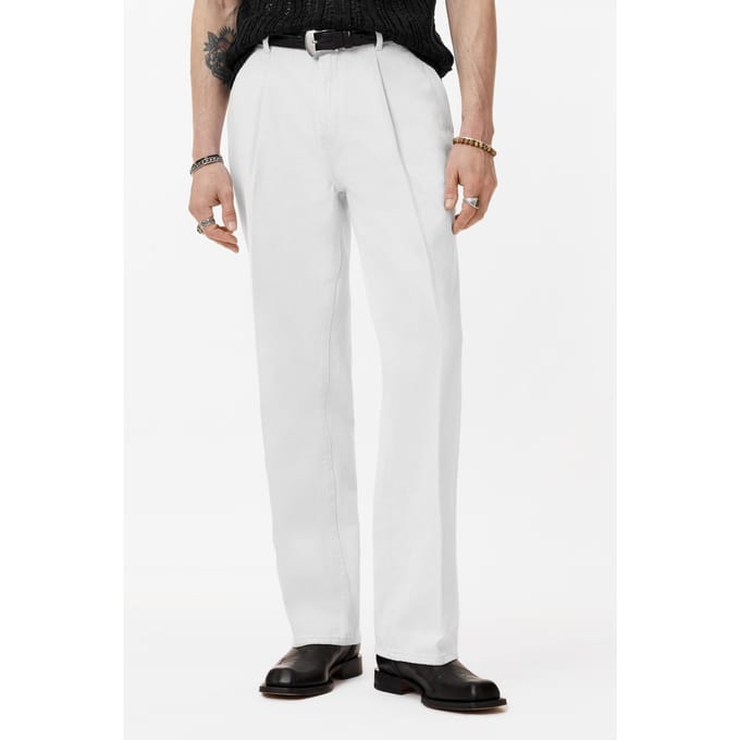 John Varvatos Ely Jean - Relax Jean With Motor City De White Taglia: W32 | Pantaloni Outlet | Uomo | Bianco