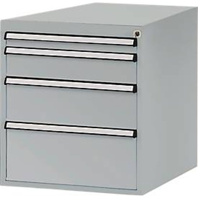 Manuflex ZB4763.9006 Behuizing onderbouw stationair, gebruiksh. 500 mm met 4 lades. Voor tafel diepte 1000 mm