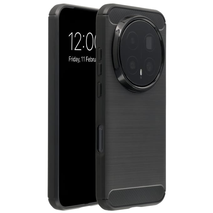 imoshion Hoesje - Geschikt voor Honor Magic8 Pro - Brushed Backcover - Zwart