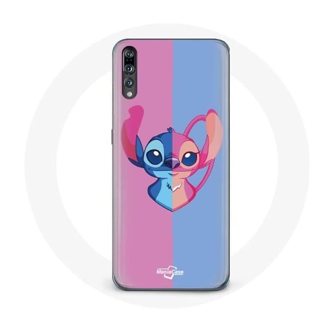 Hoesje voor Huawei P20 Pro Stitch en engelblauw roze