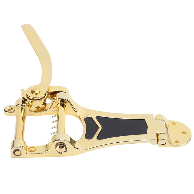 Cordier de Guitare Tremolo Pont de Remplacement avec Manivelle Instrument à Cordes Accessoires Or or