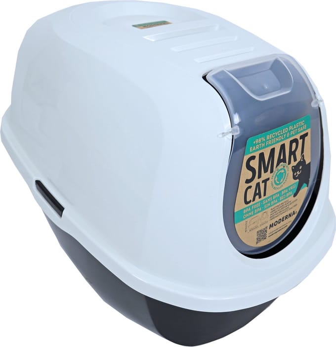 Moderna Kattenbak Smart-Cat - 53x39x41 cm - Licht Zwart/Graniet