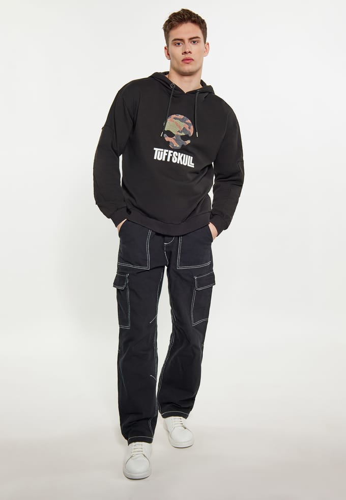 TUFFSKULL Sweatshirt Heren zwart