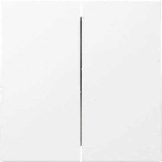 Gira F100 Dubbele Wip Schakelaar Afdekking Puur Wit - 329570