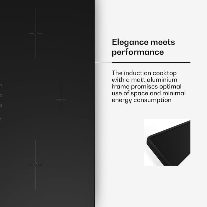 Inbouwkookplaat Inductie 80 cm - 3 Zones - 5500W Vermogen - Touch Control met Timer