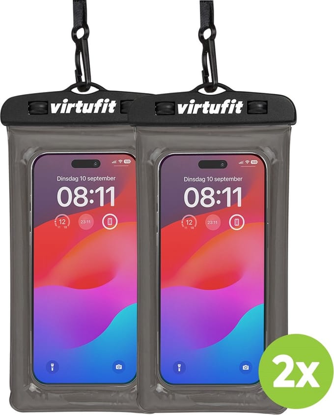 VirtuFit Waterdichte Telefoonhoes - Set van 2