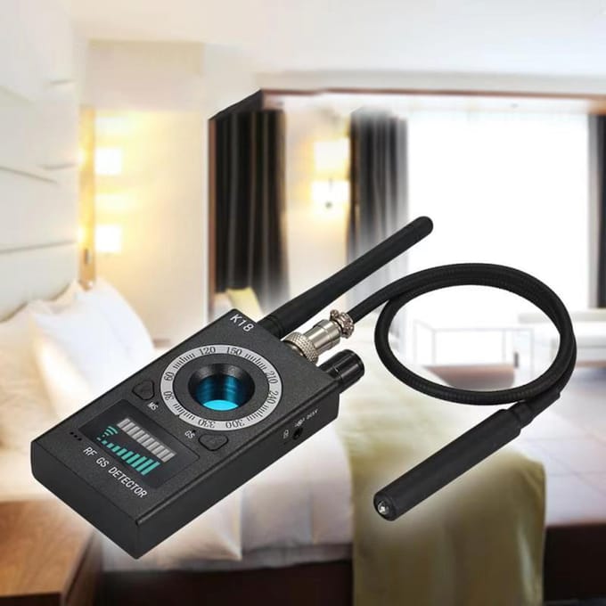 GPS-detector RF-signaaldetector Verborgen camerazoeker Bewakingscamera Bug Sweeper Bug Detector US Plug zwart
